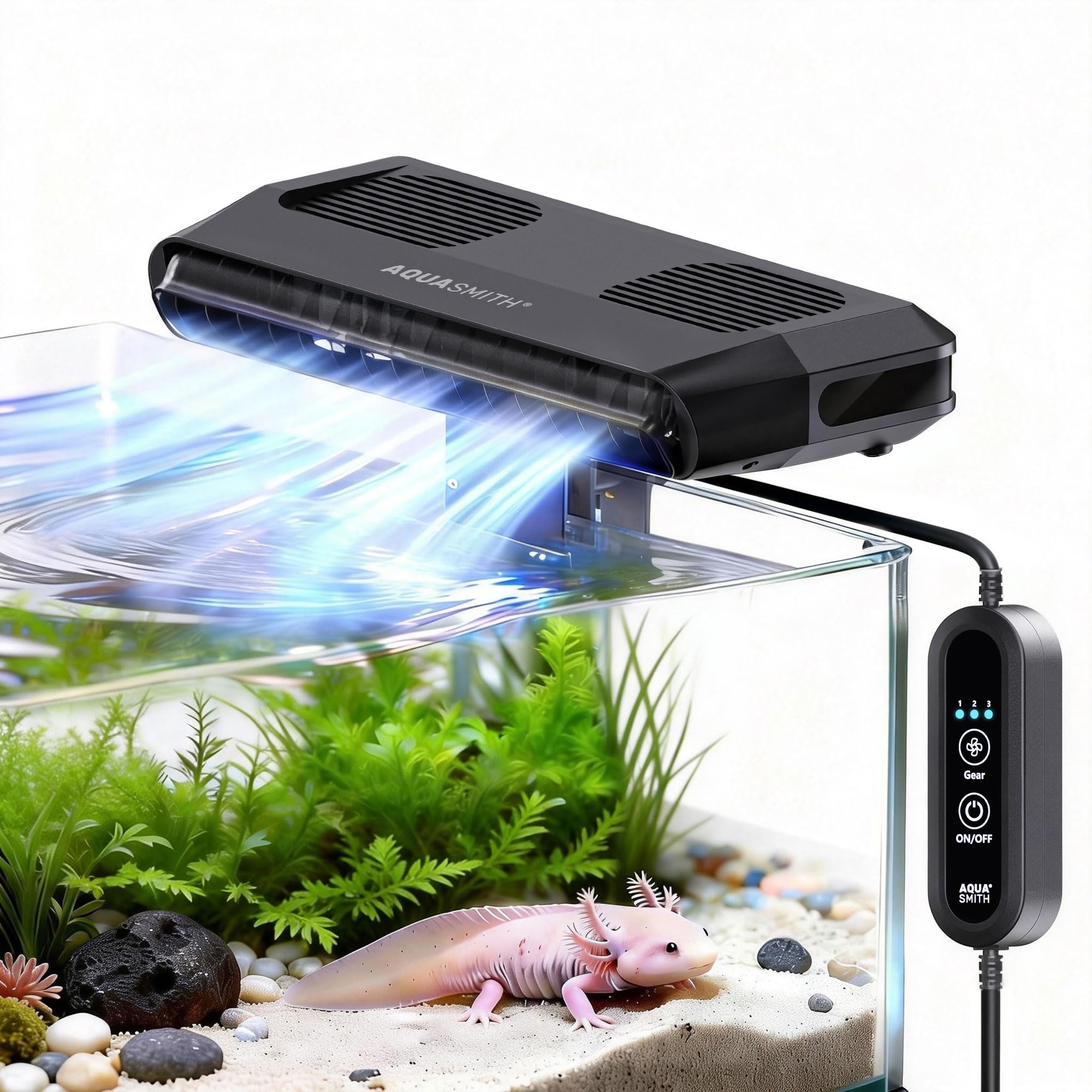 Marine Aquarium Chiller - Aquariumventilator, ultrastille koeler voor aquariums, krachtiger,