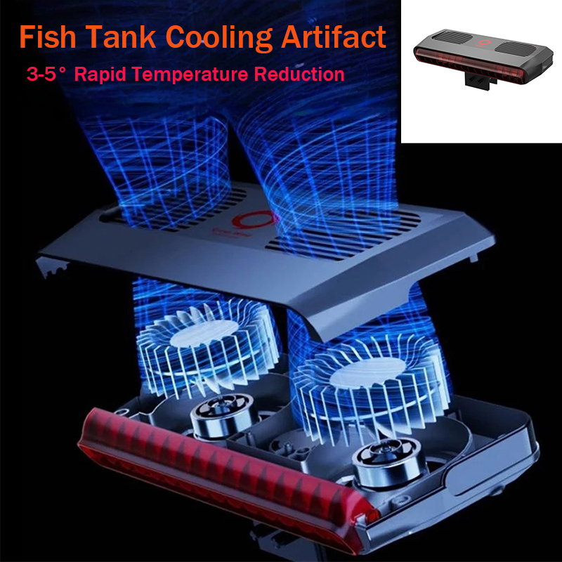 Marine Aquarium Chiller - Aquariumproduct Visbakventilator Koeler Zeewier Zeewater Warmteafvoer