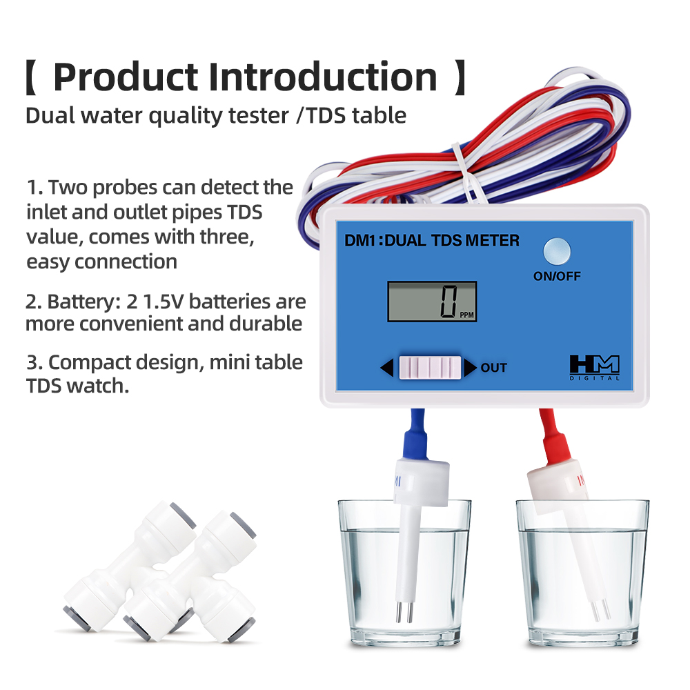 DM1 Dual TDS Waterkwaliteitste - Marine Aquarium Water Analyzer recensie en prijs
