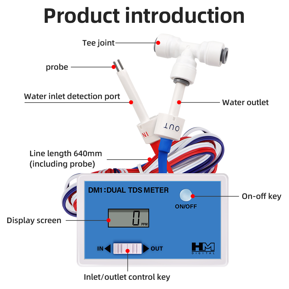 DM1 Dual TDS Waterkwaliteitste - Marine Aquarium Water Analyzer recensie en prijs